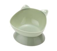 Zambuph Made Of Tilted Pet Slow Feeder Water Dispenser Feeding Benefits Pets By Reducing Neck Strain Elevated Elevated Raised Pets Water Bowl Cats Supply, green, 12.3x3.5cm10cm