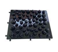 Zambuph Massage Mattress Foot Massage Pad Designed To Stimulate Circulation And Soothe Tired Feet And Body Bathrooms Acupressure Mat Cushion Foot Mat Yoga, Black, 37x29.5x3.2cm