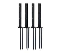 Zambuph MaterialThis Fence Post Repair Kit Is Crafted Iron Strong Stake Support Repairing Kits Designed Premium Iron Ensures Durability For Long-Term Fence