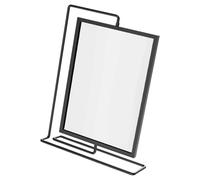 Zambuph Metal Picture Frame Picture Display Holder Decor Offers for Creative Ways To Display Most Treasured Photos 360 Rotating Acrylic Photo Frame, Black, 27.6x21x7cm