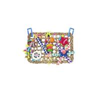 Zambuph Mini Activity Edible Macaws Cage Foraging Wall Toy Bird Toys Promoting Healthy Chewing Which Can Easily Attract Parrots' Attention Time And Will Play Toy For Long Time Daily