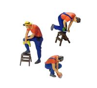 Zambuph Model Trains Hand Painted People Figures S Scale Exquisite Miniature Characters Stunning Landscape Rail Garden Decoration Diorama 1/64 Scenario Model Accessories Doll Toys