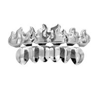 Zambuph Mouth Teeth Grills Caps Featuring 18K Gold Plated Statement Any Event Casual To Formal Prom Grill Bottom Wedding Hi Hop Style Easy Fitting Comes With Molding Bar