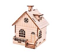 Zambuph Music Case Puzzle 3D Wooden Puzzle Music House STEM Kits Educational DIY Gift To Creativity Skills And Can Also Children Improve Hands On Skills Craft DIY Educational Science Craft Model Gift