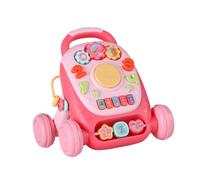 Zambuph Musical Walking Toy Engaging Fun Activities Push Teaching Kids Walking Skills Through Learning And Play Experience Push Baby Musics Educational Activities, pink, 17.5x18x21cm