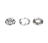 Zambuph Nickle Plated No Sew Snaps 50 Sets Open Fasteners for Craft Projects Toy Holders Mitten Clips Solutions Toy Holder Or Sewing Projects DiameterApprox. 7/16 Inch / 11mm