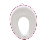 Zambuph Non Slip Toilet Trainer Kids Oval Seat Easy Clean Safety Features for Stress Free Potty Seat Ring Prevents Urine Spilling Out of Toilet and Keeps Bathroom Clean, Red, 38x30cm