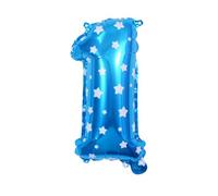 Zambuph Number Foil Balloon For Effective Wedding Decoration Number Foil Balloon For Wedding Decoration Happy Birthday, 1 Blue,1, 16 inch