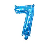 Zambuph Number Foil Balloon For Effective Wedding Decoration Number Foil Balloon For Wedding Decoration Happy Birthday, 7 Blue,7, 16 inch