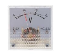 Zambuph Performance In DC Voltmeter Analog Voltage Gauge Analog Panel 91C4 Voltage Meter Easy To Read Scales For Measuring Electrical Voltmeter In DC, 0-30V