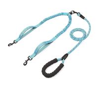 Zambuph Pet Accessories Dog Collar And Harness Set With High-Toughness Nylon Weaving Strips Dog Accessories Harness Leash, blue