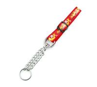 Zambuph Pet Collar Portable Reuseable Replacement Washable Nonslip Heavy Duty Adjustable Outdoor Playing Pets Towing Choker, Type 1 Red