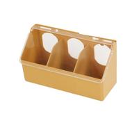 Zambuph Pigeons Feeder Food Trough Food Storage Case Solution For Organizing Bird Feed In Diverse Settings Bird Cage Feeder Comes With Buttons On Back Allow To Adjust Distance And Length Freely