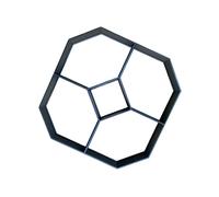 Zambuph Plastic Garden Lawn Paving Mould Durable Concrete Walk Maker Mould Path Cement, Type 6