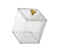 Zambuph Plastic Makeup Cotton Pad Holder Compact and Portable Storage Solution, 1 Grid, 13.5x8.8x9.8cm