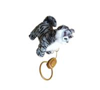 Zambuph Plush Robot Cat Electronic Toy Sing Walk Control Moves Soft Birthday Gift For Kids Imaginative Fun Play Birthday Gift Stuffed Animal Pet Toy Interactive, Grey, 22x25cm