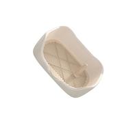 Zambuph Portable Dog Potty Indoor With Non Slip Grid Easy To Clean Toilet Training Tool Which Keeps Everything Cleaner. Portable Dog Potty Pan Trainer Litter Box Cleaner, White, M
