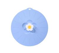Zambuph Pot Lid Microwaveable Fresh Keeping Bowl Pan Cover Household Kitchen Reusable Dust-proof Food Preservation Cookware, Blue