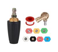 Zambuph Power Washer Nozzle Quick Connector For Fast And Effective Stain Removal Turbines Nozzle Features Innovative Lotus Shaped Forms Powerful Turbines Water Column