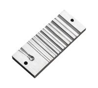 Zambuph Practical Jewelry Making Tool Swage Block and Bracelet Making Block High Hardness Metal Forming for DIY Crafting Swage for Jewelry Metalworking, Silver, Style A