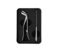 Zambuph Precision Cutting Curved Large Opening Nail Forclipper Set and Low-Pressure Rod is Designed to Be Labor-Saving, Silver Grey Set