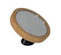 Zambuph Premium Shot Mirror Wooden Base Adjustable and Durable 7cm, Black, Beech
