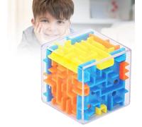 Zambuph Puzzle Cubes Six-sided Intelligence Mazes Toys Relieve Stress Sports Game Toy for Household School Kindergarten