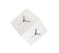 Zambuph Quiet Movement Decorative Wall Clock Corner Clock Enhances Home Office Spaces With Timeless Charm Accurate TimeThe Hands Smoothly Silent Square Decorative With