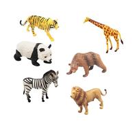 Zambuph Realistic Jungle Animals Figures Playset For Boys Girls Includes Various Types Of Models Birthday Decorations African Animal Playset Miniature Jungle Animal