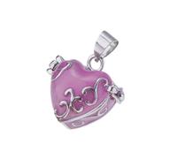 Zambuph Retro Enamel Heart Locket Cremation Keepsake Urn Ash Holder Rose Red Vintage Charm Pendant Casket