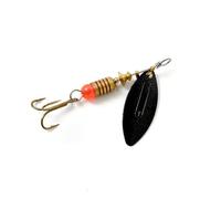 Zambuph River Hard Lure Bait Fish Barbed Treble Hook Sequin for Wobbler Portable Fishing Tackles Accessories Replacing Parts, Black, Type 1