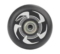 Zambuph Roller Shoes Skating Wheels Luggage Wheel Repair Regular Offering Reliable Performance Without Compromise ABEC 9 Bearing Indoor Roller Skate Wheels Parts, Black Silver, 76mm