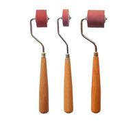 Zambuph Rubber Roller Kit Handcraft Printmaking Ink Multifunctional Printing Brayer Roller Art Tools Gluing Stamping Supplies Hard Rubber Kit Handcraft Printmaking Ink