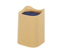Zambuph Shake Top Trash Can - Cute Cat Ear Multiple Colors Available Swing Cover Is Flexible For Storing Garbage, Yellow shake cover