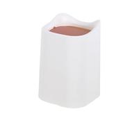 Zambuph Shake Top Trash Can - Cute Cat Ear Multiple Colors Available Swing Cover Is Flexible For Storing Garbage, White shake cover