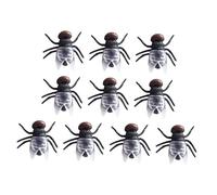 Zambuph Simulation Flies Insect Props Bright Colors Realistic Excellent Craftsmanship Halloween Party Supplies Fun Flies Insect Toys Realistic Little Props, Black