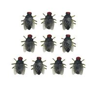 Zambuph Simulation Flies Insect Props Bright Colors Realistic Excellent Craftsmanship Halloween Party Supplies Fun Flies Insect Toys Realistic Little Props, Large