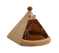 Zambuph Soft Calming Cat Bed Enclosed For Cats Cozy Plush Bed Provides Warm Nesting Area For Resting Comfort Enclosed Cat Nest Is Made Of Plush Soft Pet Cats