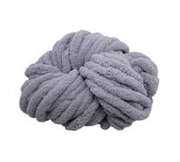 Zambuph Soft Chunky Yarn Hand Knitting Suitable for Beginners Retirees Men Women Knitting Projects Scarves Blankets Throw Chunky Chenille Yarn for Hand Crocheting, Gray, 20mm