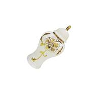 Zambuph Sophisticated Ceramic Ginger Jar Porcelain Decorative Flower Vase Temple Jar Organic Storage For Events And Decor Plants Holder Ceramic Ginger With Lid Gifts