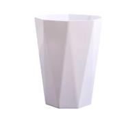 Zambuph Space Clean With Trash Can - Big Opening Antislid Bottom PP Kitchen Bedroom Household Office Waste 6L Capacity, White, L