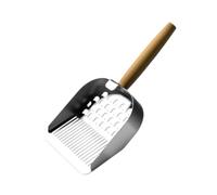Zambuph Stainless Steel Cat Litter Scooper Efficient Long Handle Sifting Tool Comfortable Ergonomic More Accurate Litter Leakage Multifunction Cat Scoop Pet