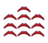 Zambuph Step Ladder Reinforcement Fixing Sheet Household Strong Iron Components Providing Secure Stability While Supporting Furniture L Plate Brace Multifunctional Ladders Steel Plate, Red