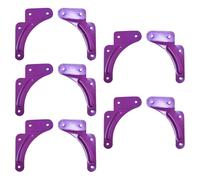 Zambuph Step Ladder Reinforcement Fixing Sheet Household Strong Iron Components Providing Secure Stability While Supporting Furniture L Plate Brace Multifunctional Ladders Steel Plate, Violet