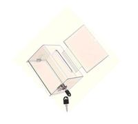 Zambuph Transparent Donation Boxes Large Capacity Office Solution for Collecting and Securing Votes Business Cards Clear Suggestion Box Money Collecting Box Charity