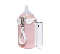 Zambuph Travel Bottle Warmer Safe and Comfortable for Little Explorer Portable Milk Warmer for Baby Portable Baby Bottle, Pink