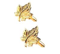Zambuph Trendy Men s Copper Plating Maple Cufflinks Cuff Links Wedding Party Quality Mens