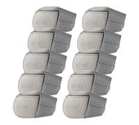 Zambuph Trendy PU Golf Head Covers for Athlete Travel Golf Clubs on Go, Gray Small, 10 Pcs