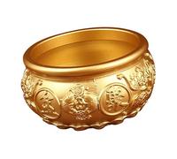 Zambuph Unique Cornucopia Bowl Hand Carved for Home Decoration Suitable for Restaurants and Shops Weddings and Other Special Occasions. Hand Carved and Polished Cornucopia Bowl, Gold, M