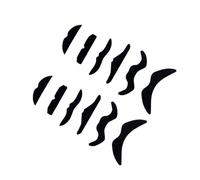 Zambuph Unique Mustache Set Features Classic Fun Events And Themed Parties Costume Efforts Drawing People Attention. Self Adhesive Makes Easy To Put On And Off Novelty Beards, Black